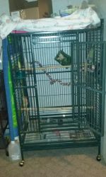 macaw nesting cage