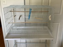 Bird cage, stand on wheels